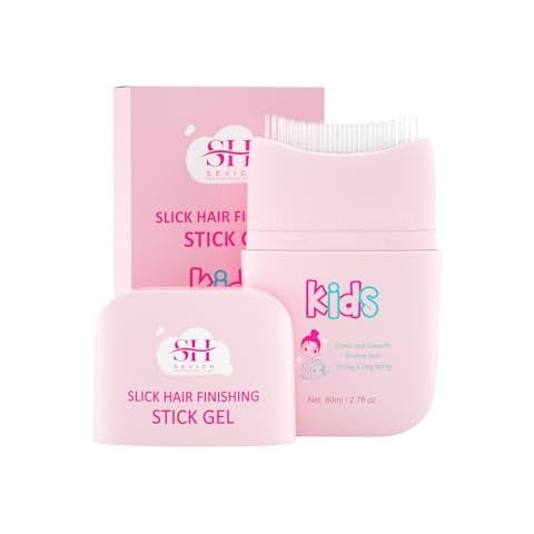 SEVICH Hair Gel For Kids With Comb, Baby Hair Gel, Hair Wax Stick For Kids - Quick Fix For Flyaways & Stray Ends - Frizz Control Hair Finishing Stick For Kids - Gentle & Easy To Use 2.7fl oz/80ml Cover