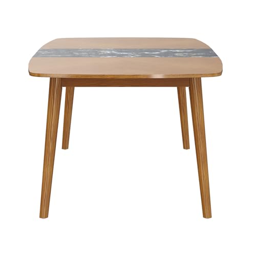 Image of Wakefit Zafran 8 Seater Dining Table - with Marble Finish Tiles