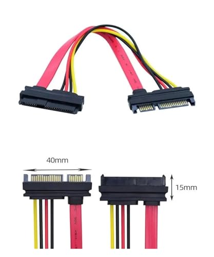 Cable Extensor SFF-8482 S/AS 15cm 29 Pin a SATA 22Pin miniatura 3