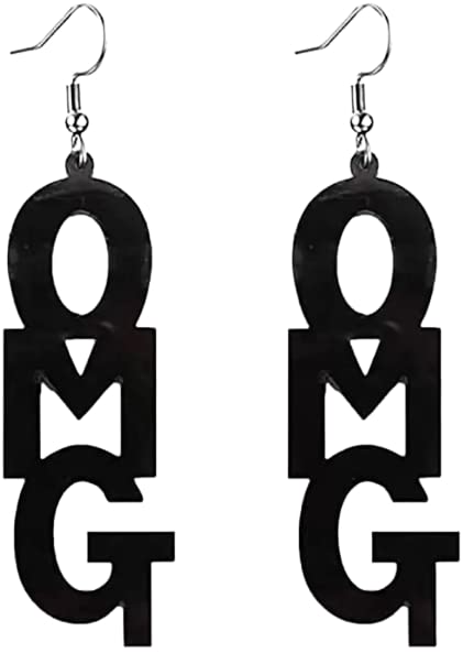 OMG Black Earrings For Women