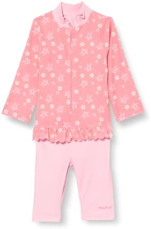 Playshoes meisjes zwempak badpak, Paars lange mouwen, 74-80