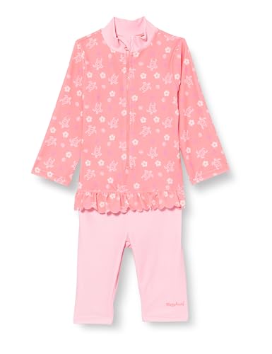 Playshoes UV-Schutz Einteiler Unisex Kinder Badeanzug Schwimmanzug Badebekleidung, Hawaii Langarm, 74/80