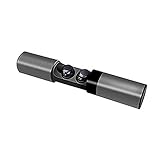 ♬[Verdadera Experiencia Inalámbrica y Cómoda]: Nunca se preocupará por los enredos de cables mientras usa los auriculares inalámbricos iPosible, ya que no usan conexiones de cables. Un solo auricular Bluetooth es super ligero. Mini diseño ergonómico en la oreja con 3 tamaños de tapones de silicona （S, M, L） aseguran una seguridad, comodidad apta para cualquier oreja.