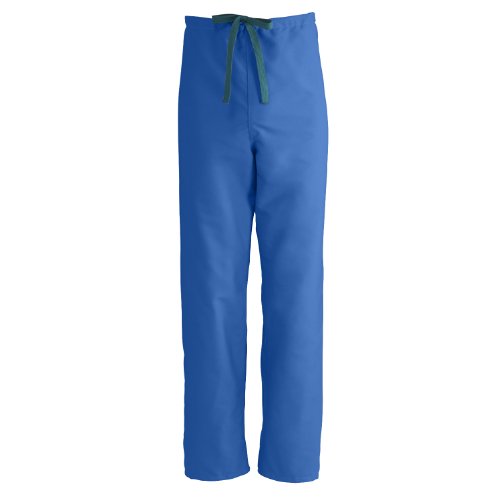 Medline PerforMAX Reversible Drawstring Scrub Pant, ANG-CC, Small, Royal Blue