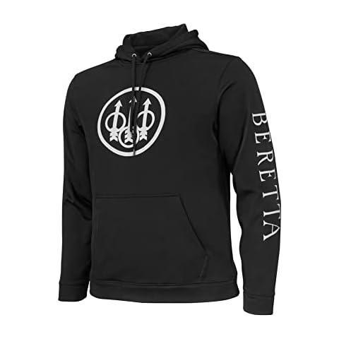 Beretta Men's Hunting Competition Casual Long-Sleeve Trident Performance Hoodie, Black, Large Cover