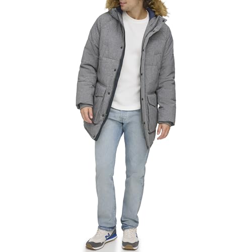 Image of Tommy Hilfiger Mens Quilted Snorkel Parka Coat