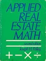 Applied real estate math 0835902528 Book Cover