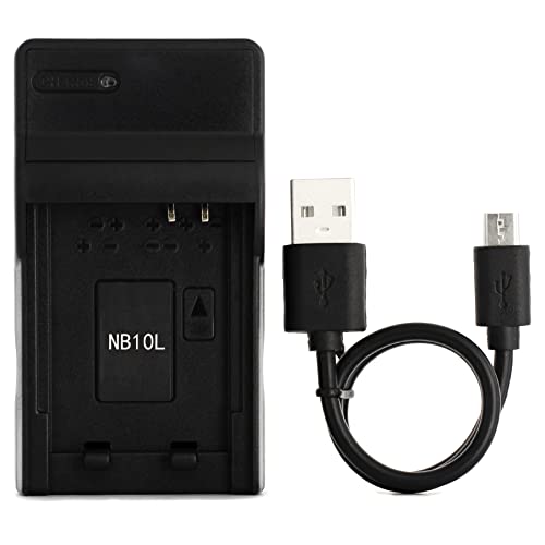 Norifon NB-10L USB Caricatore per Canon G3X, PowerShot G1 X,