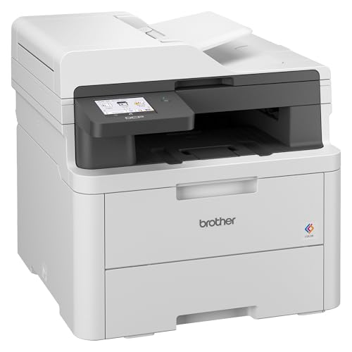Brother DCPL3560CDW Multifunzione Led a Colori 3 in 1, 26 Ppm, Stampa Fronte, Retro Automatica Fino a 10 Pagine al Minuto, Gigabit Ethernet, WIFI a 5 Ghz Potente e veloce e USB, Vassoio Carta da 250 Fogli