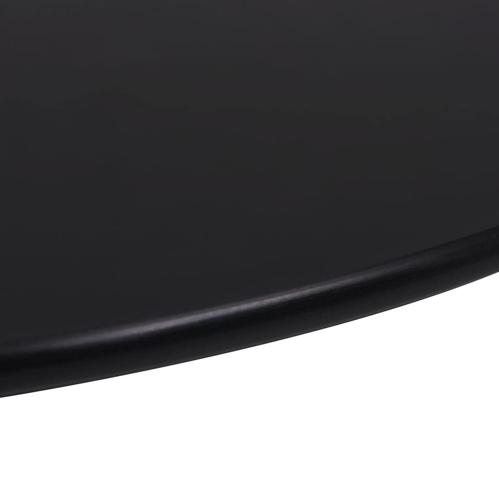 Dessus de Table Ronde Verre Trempé 900 mm Noir Plateau de Table Durable Plateau Bureau pour Salle à Manger Restaurants Mariages Cafés Barbecues Fêtes Tables Basses Tables de Bar
