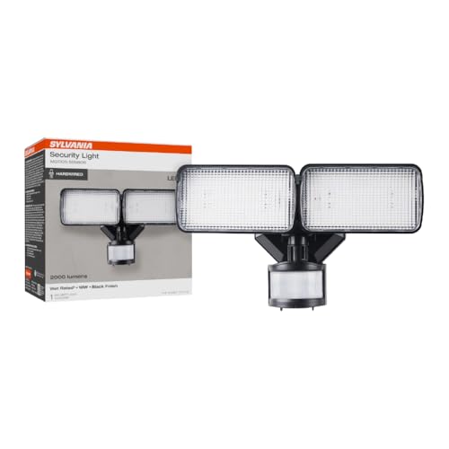 Sylvania 18W Security LED Light with Motion Sensor, Hardwired, 2000 LMS, Wet Rated, 5000K, Daylight...