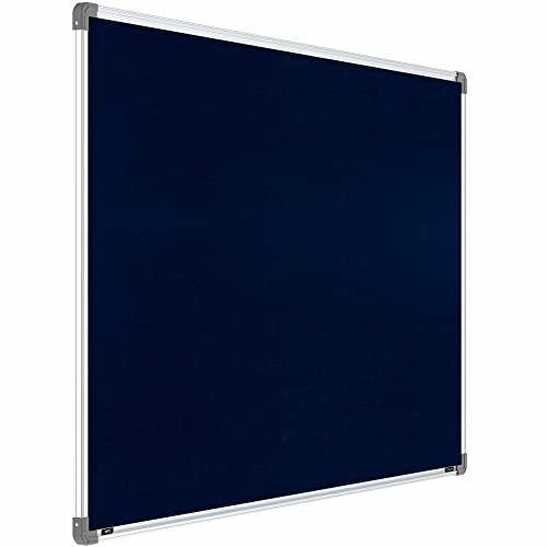 Image of Scholar Art Metis 3x5 Feet Fabric Pin-up Notice Board for Home, Office & School | High Strength Velvet Cloth + High Density Soft Board for Pinning Photos, Sticky Notes & Reminders (Dark Blue)