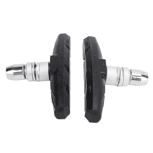 2PCS v自転車用のブレーキパッド - マウンテンバイクとロードバイク用のプレミアムラバー自転車ブレーキブロックキットは、毎日のライダーにとって低騒音と高い耐久性!