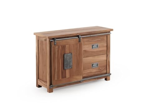 GEESEHOME Commode en bois massif d'acacia recyclé