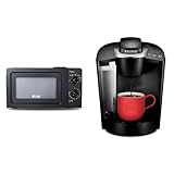COMMERCIAL CHEF 0.6 Cubic Foot Microwave with 6 Power Levels, Small Microwave & Keurig K-Classic Coffee Maker K-Cup Pod, Single Serve, Programmable, 6 to 10 oz. Brew Sizes