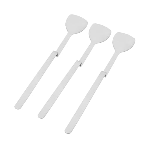 SOLUSTRE Set of 3 Mini Stainless Steel Tea Spoons Honey Stirring Spoons for Coffee Juice Soup Milk