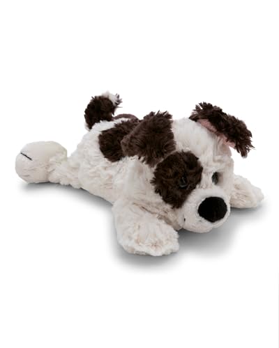 NICI Kuscheltier Hund 20cm - weiß - Stofftier aus weichem Plüsch, niedliches Plüschtier zum Kuscheln...