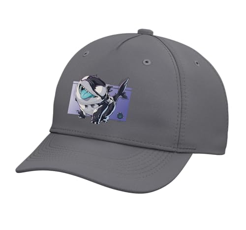 Marvel Rivals Jeff the Land Shark Devouring Duo Symbiote Adjustable Printed Baseball Hat Slate Grey