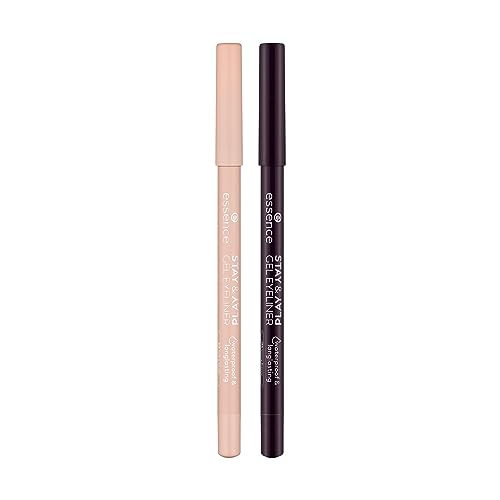 essence Stay & Play Gel Eyeliners Bundle Silky Nude y Verry Berry miniatura 1