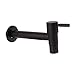 Garden Bathroom Faucet Single Cold Water Tap 304 Stainless Steel Black Wall Mounted (for Mop Pool)