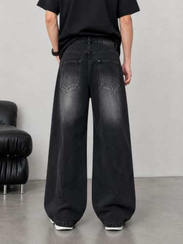 Generic THE BB ERA Clothing Men's Wide Leg Jeans Blue - Image 3