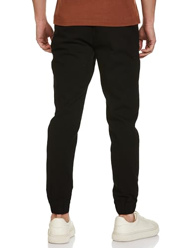 Image of FYLTR Men's Taper Fit Stretch Cotton Joggers with Elasticated Waistband & Drawstrings