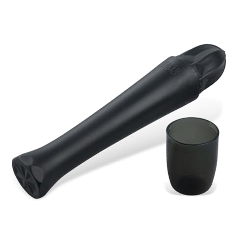 Tasty 3in1 Barstößel - Vielseitiger Cocktailstößel, Limetten-Stampfer & Cocktailmaß für Deine perfekten Cocktails & Limonaden, aus hygienischem Kunststoff PP, Grau, 20,5x4x4cm