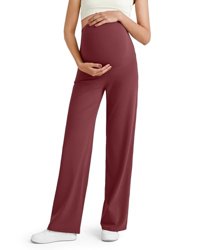 Image of G4Free Women's Maternity BareFeel Wide Leg Yoga Pants