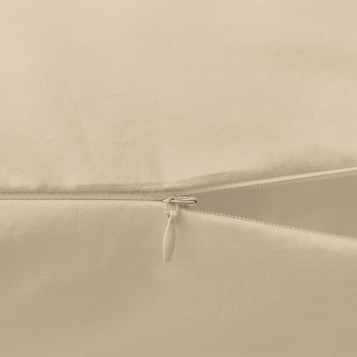 Image of Elegant Comfort Luxury Ultra-Soft 1-Piece Body Pillowcase - 1500 Premium Hotel Quality Microfiber Double Brushed - Wrinkle Resistant, Body Pillowcase Size, Cream