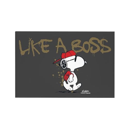 Imán decorativo rectangular CafePress Snoopy 3x2 pulg