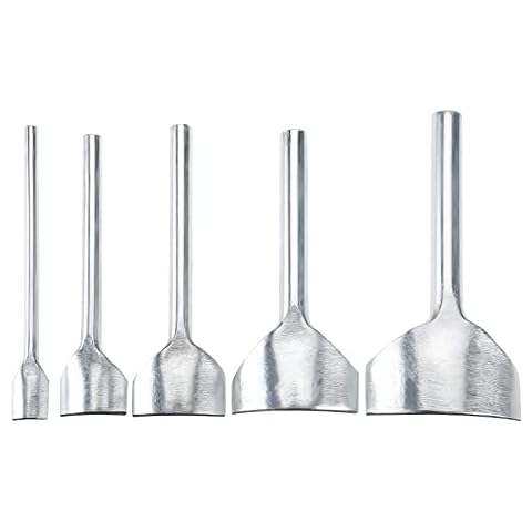 LuckyHigh 5 Pcs Arc-Shaped Punch 5 Sizes DIY Leather Craft Cutter Punch 10mm, 20mm, 30mm, 40mm, 50mm Width for Belt Strap Wallet Bag Leathercraft Working Cover