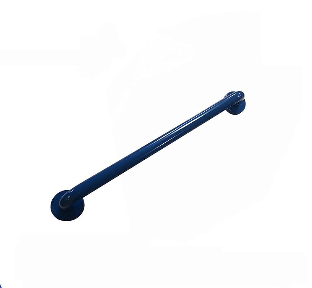 Tyuhduyur Blue Safety Grab Bar Powder-Coated Linear Stainless Steel Handrails Bathroom Shower Safety Handrails For The Elderly With Disabilities Bathroom Balance Bars Safety Handrail Brackets/60C