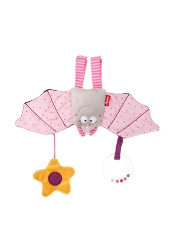 Sigikid 42208 Baby Bite Me Textile Clip Pipistrello, 24 x 25 x 3 cm