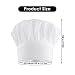 Lusofie Kids Chef Hat Adjustable White Chef Hats Elastic Kitchen Cooking Cap Baker Hat Chef Hat for Kids Girls Boys