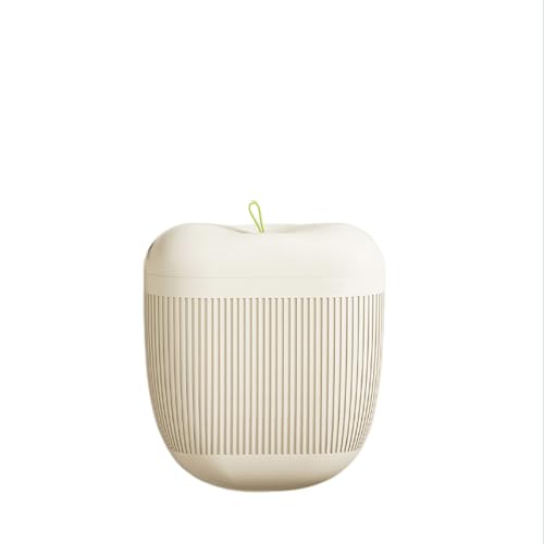 Poubelle salle de bain murale pomme 10L double ouverture pour ne plus se baisser au quotidien