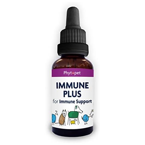 Phytopet Immune Plus | 100% Natural Herbal Remedy | Helps Supports and Strengthen The Immune System | For Dogs, Cats, Birds, Horses, Pets | 30ml Cover