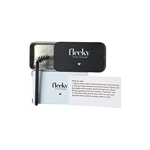 Fleeky Brow Soap - DIY Eyebrow Shaping Soap for Brows on Fleek, Eyebrow Soap with Angled Brush for Lifting Fixing Styling, Transparent Styling Pomade Cover
