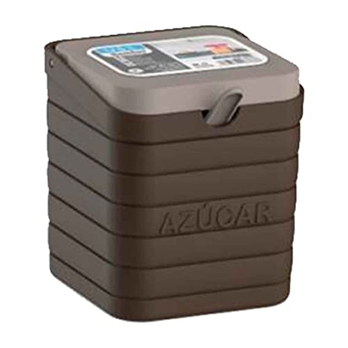 Tradineur - Sucrier modèle Bamboo - Fabriqué en plastique - Idéal pour le desyût du matin - 10,7 x 9,5 x 9,5 cm - Couleur assortie