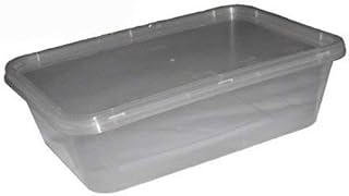 3X50 x Plastic 650ml Microwave Food Takeaway Containers