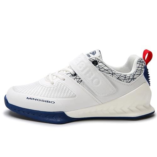 Image of Men's Weightlifting Shoes - Pro-Level Stability for Squats & Deadlifts - High-Traction Grip, Arch Support - Powerlifting & Strength Training Footwear