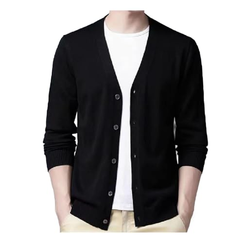 Men's V-Neck Long-Sleeved Business Casual Button Sweater Cardigan Winter