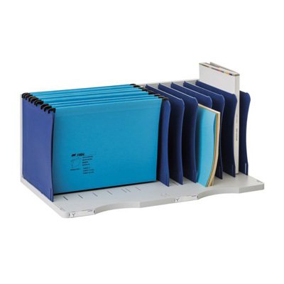 Archivo modular azul con 8 separadores