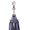 F.Life 11 Yards Aerial Silks Equipment- Medium Stretch Aerial Silk hardware kit For Acrobatic Dance,Air yoga, Aerial Yoga Hammock 10 meters Long (Dark Gray)