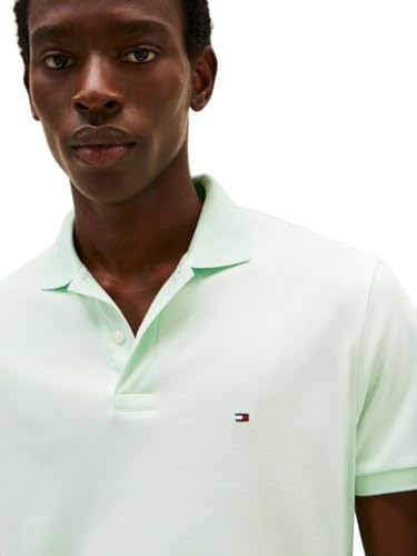 Image of Tommy Hilfiger Mens Short Sleeve Casual Polo Shirts in Regular Fit with Liquid Cotton