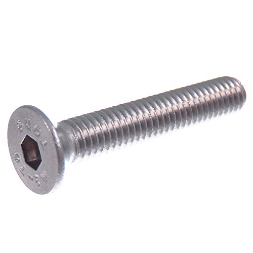 Vis à tête fraisée SECCARO M6 x 35 mm, acier inoxydable V2A VA A2, DIN 7991 / ISO 10642, emboîture hexagonale, 20 pièces