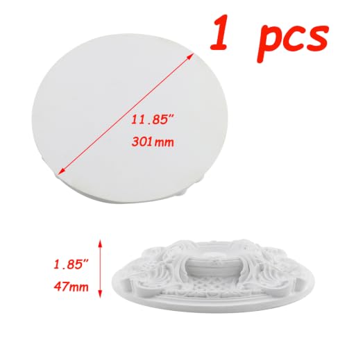 Image of Semetall Ceiling Medallion 11-7 /8 inch OD x 1-7 /8 inch P White
