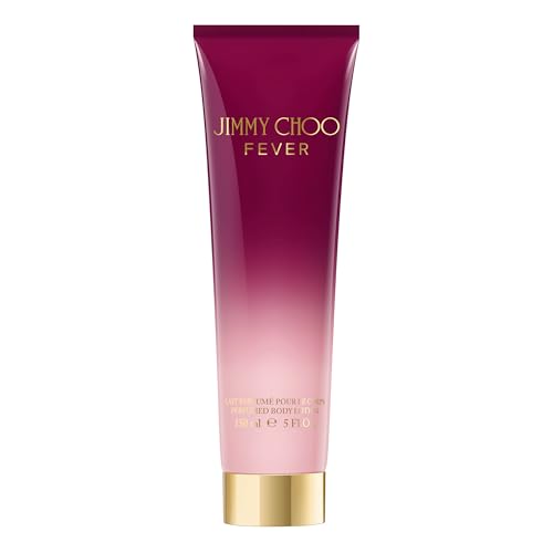 JIMMY CHOO - Fever Perfumed Body Lotion - Women's Scented Lotion - Floral Gourmand - With notes of Black Plum Nectar, Heliotrope & Roasted Tonka Bean - 5.0 Fl Oz