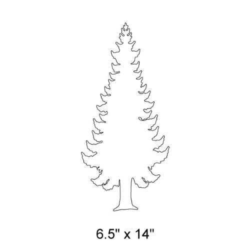 Mywonderfulwalls Pine Tree Stencil For Painting Pine Trees On The Walls Of A Nature Center Or Classroom #TOP1