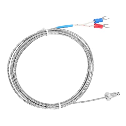 Zerodis M6 screw fine thread type K thermocouple, tempatu sensor wi wi extension cable, for plastics machiny xtis food dustry 0 