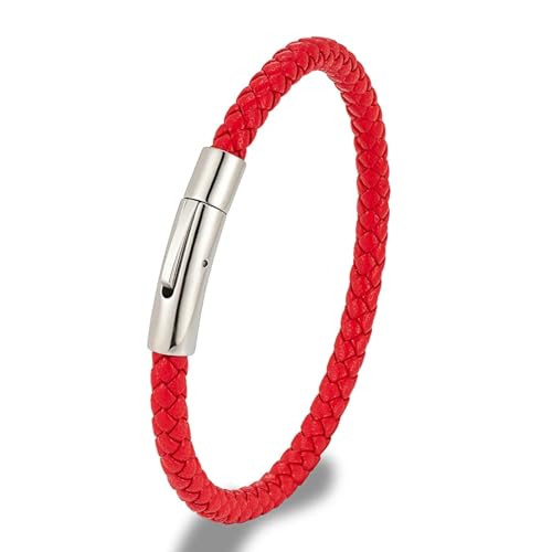 Bracelet en cuir tressé bleu à offrir en cadeau idéal pour homme et femme